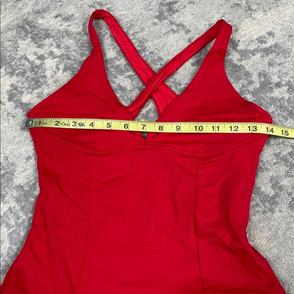 NWT Skin The Devon Cutout Swimsuit In Red One Piece Sz S - Picture 7 of 10